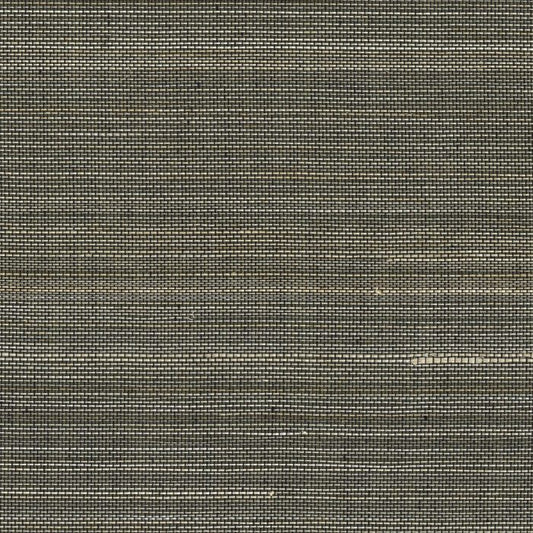 Abaca Natural Fibre WIDE Wallpaper - Black Evening