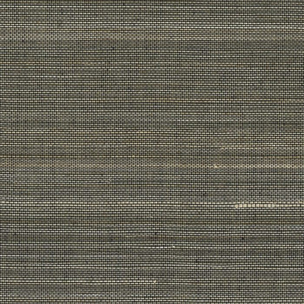 Sample - Abaca Natural Fibre Wallpaper - Black 0168