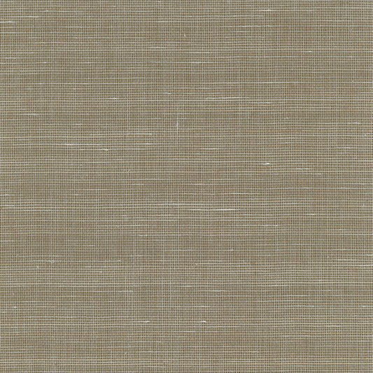 Abaca Natural Fibre WIDE Wallpaper - Darker Brown