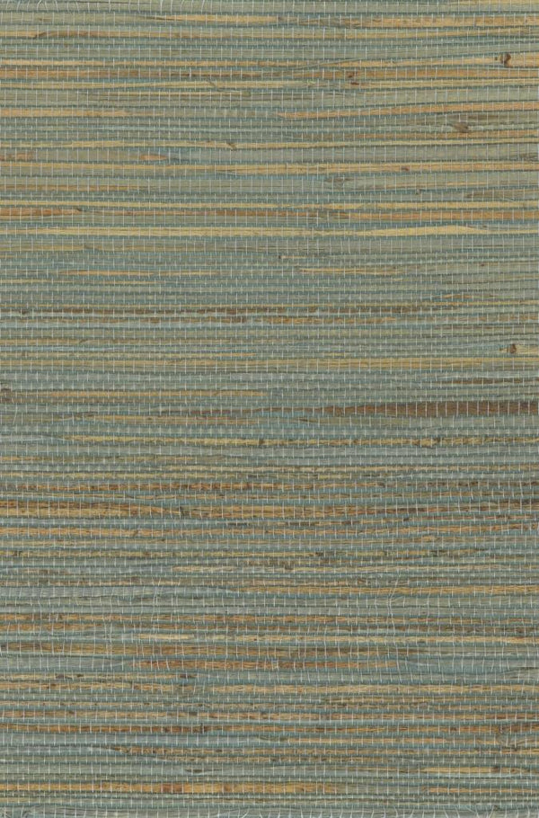 Sample - Hemp Revolution - 100% Hemp Wallpaper - Smoky Blue