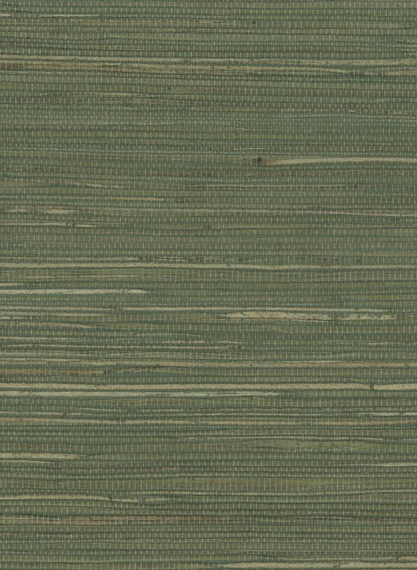Sample - Hemp Revolution - 100% Hemp Wallpaper - Grass Green