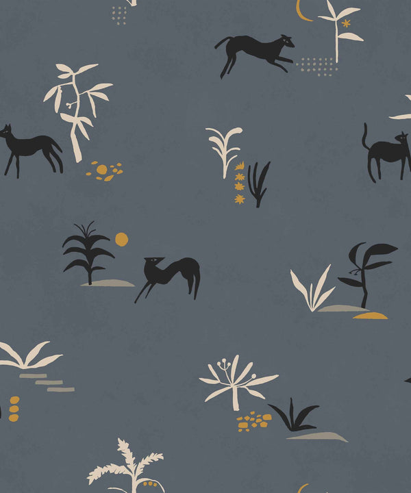 Sample - Prehistoric Animal Wallpaper - Blue