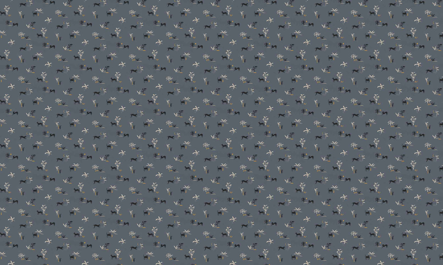 Prehistoric Animal Wallpaper - Blue