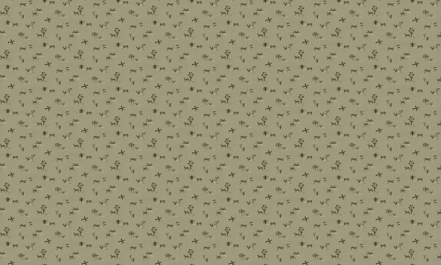 Prehistoric Animal Wallpaper - Green