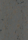 Lasmin Cork Metallic Wallpaper - Charcoal Grey/Gold