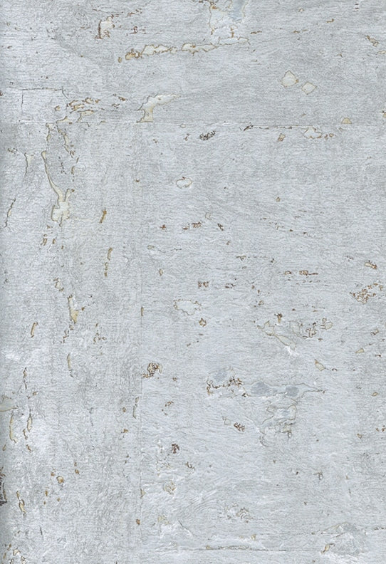 Lasmin Cork Metallic Wallpaper - Silver/Gold