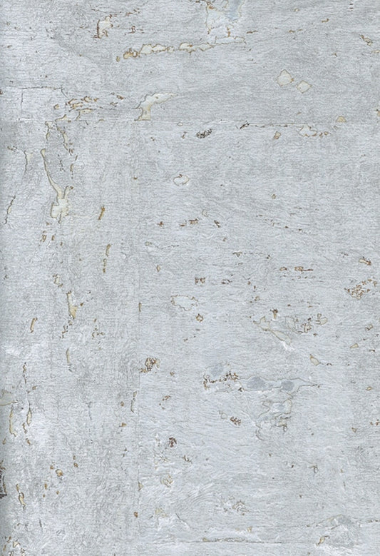 Lasmin Cork Metallic Wallpaper - Silver/Gold