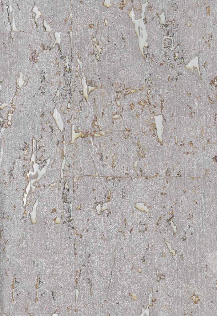 Lasmin Cork Metallic Wallpaper - Satellite