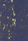 Lasmin Cork Metallic Wallpaper - Indigo/Gold
