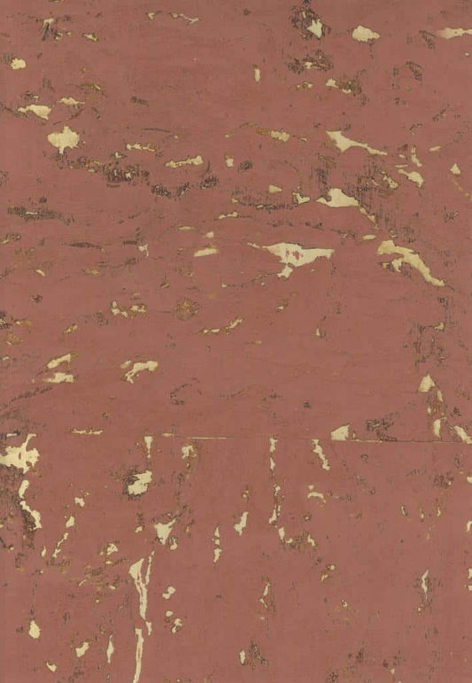 Lasmin Cork Metallic Wallpaper - Raw Sienna