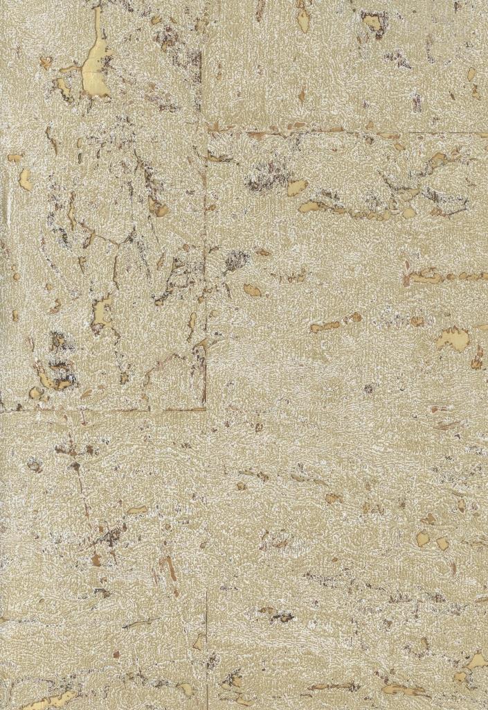 Lasmin Cork Metallic Wallpaper - Lark