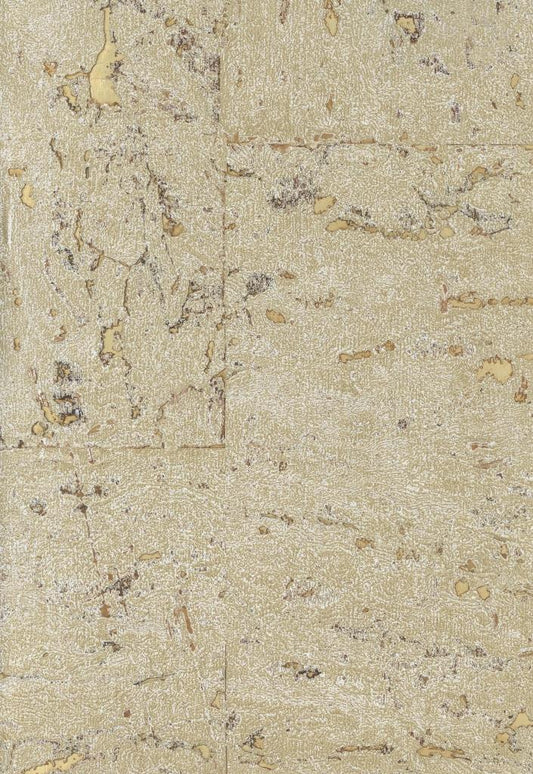Lasmin Cork Metallic Wallpaper - Lark