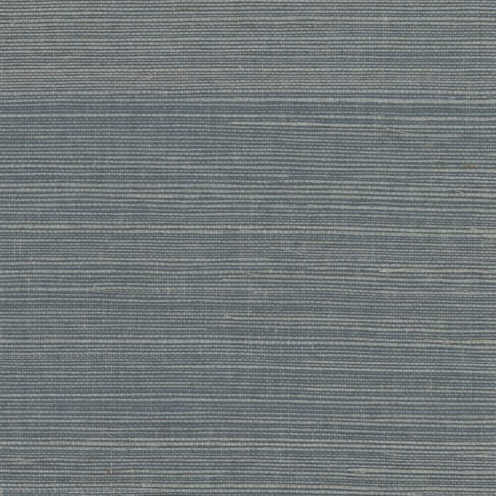 Sample - Bali 2 - Grasscloth Wallpaper - Smokey Grey Blue