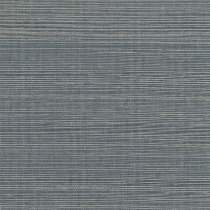 Bali 2 - Grasscloth Wallpaper - Smokey Grey Blue
