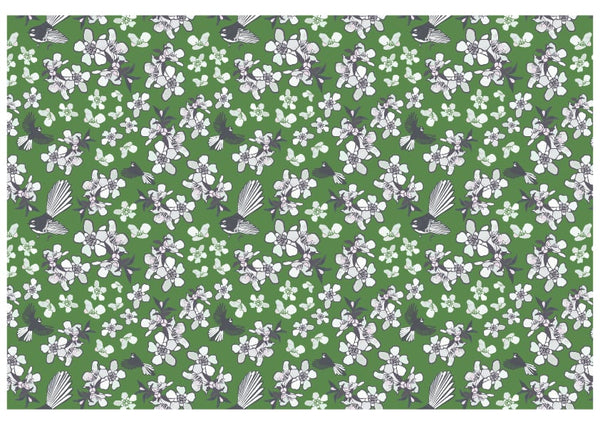 SAMPLE - Fun Tails NZ Wallpaper - Green