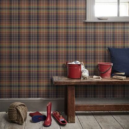 Nevis Wallpaper by Mulberry Home - Amethyst