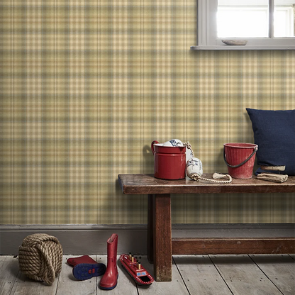 Nevis Wallpaper by Mulberry Home - Sage/Aqua