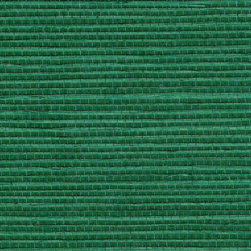 Sample - Bali 2 - Grasscloth Wallpaper - Brilliant Emerald