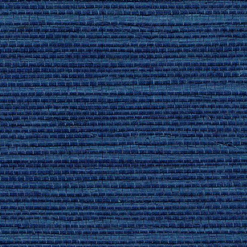 Sample - Bali 2 - Grasscloth Wallpaper - Dark Blue