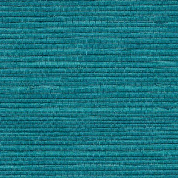 Sample - Bali 2 - Grasscloth Wallpaper - Hawaiian Blue
