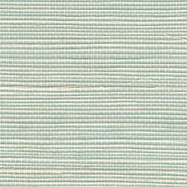 Sample - Bali 2 - Grasscloth Wallpaper - Misty Blue
