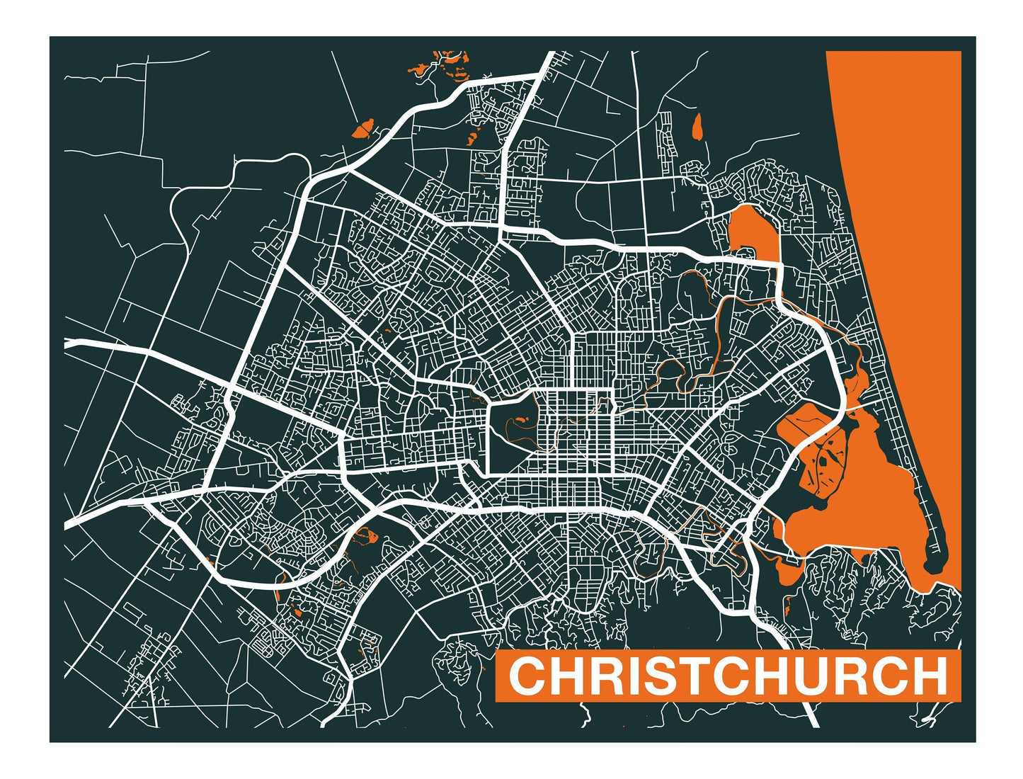 NZ or AU Stylised Maps - Custom Sized Wallpaper Mural (per m2)