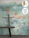 Oh La La Hybrid Wallpaper Mural - Verdigris