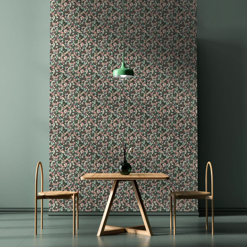 Flora Ditsy Wallpaper - Midnight