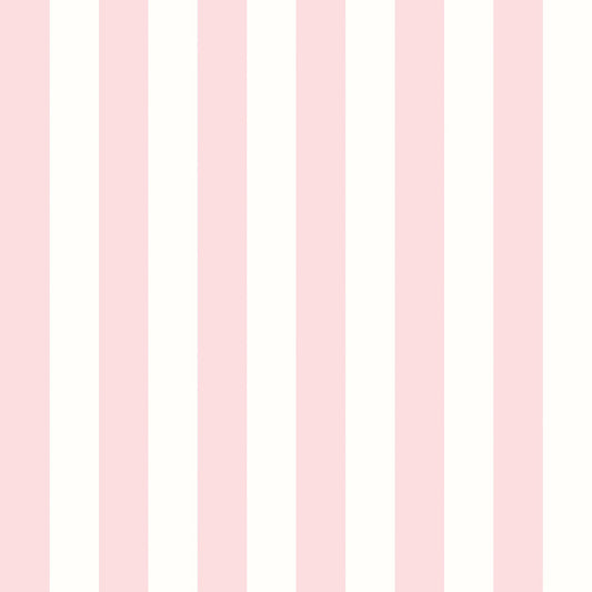 Candy Stripe Wallpaper - Rose