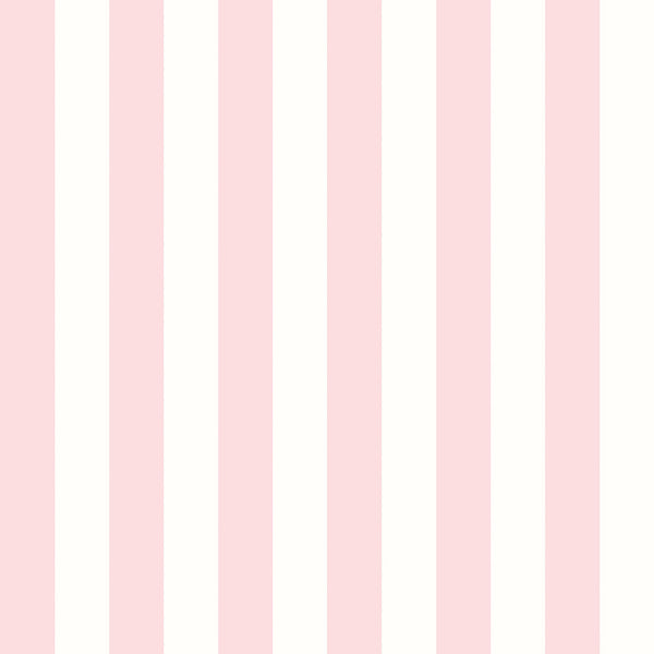 Sample - Candy Stripe Wallpaper - Rose