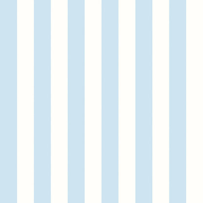 Candy Stripe Wallpaper - Baby Blue