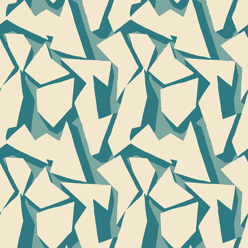 Shatter Wallpaper - Teal