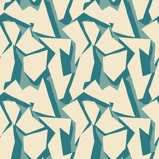 Shatter Wallpaper - Teal