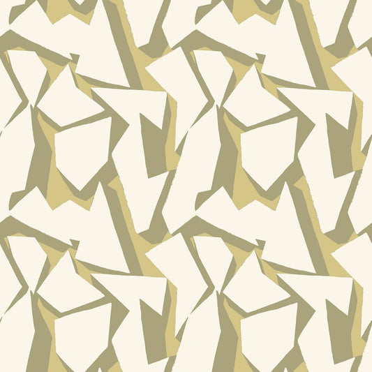 Shatter Wallpaper - Olive Oil