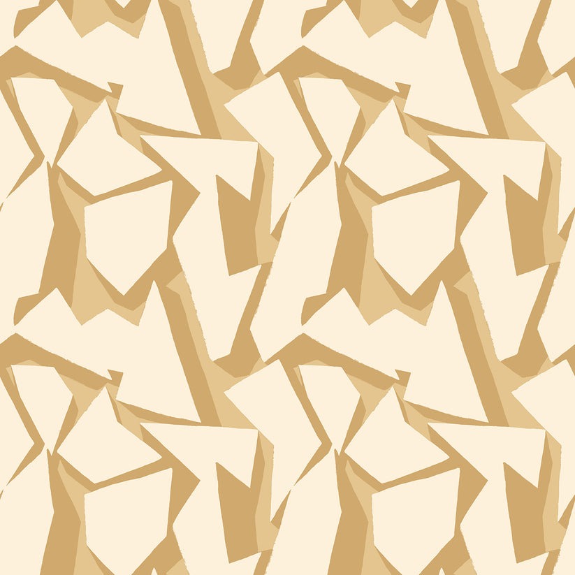 Shatter Wallpaper - Ochre