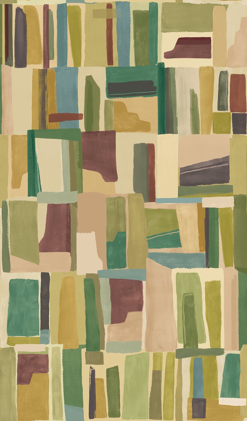 Sample - Abstract Cubes Wallpaper - Tawny Forest