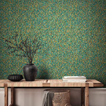 Stipple Wallpaper - Jade Mix