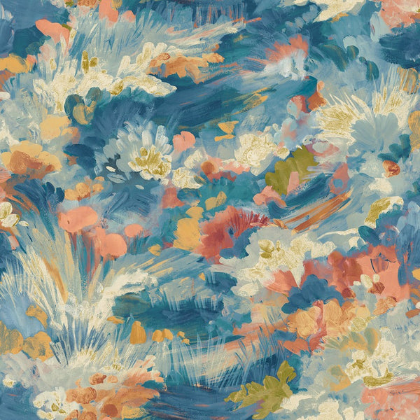 Sample - Awaken Wallpaper - Indigo Blush
