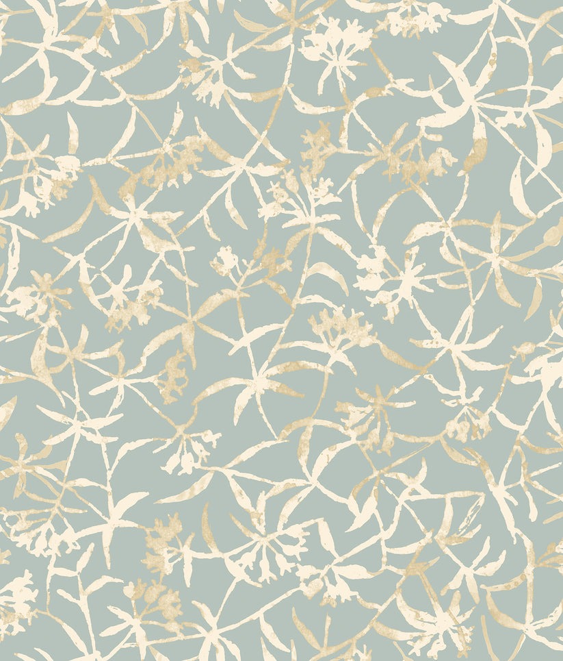 Entwine Wallpaper - Turkish Blue