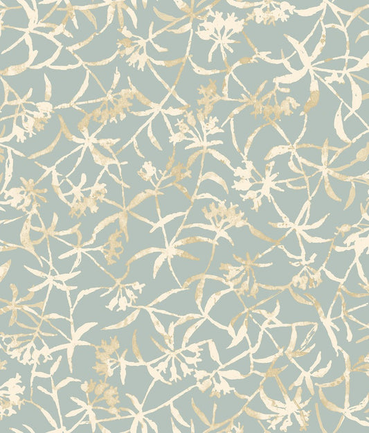 Entwine Wallpaper - Turkish Blue