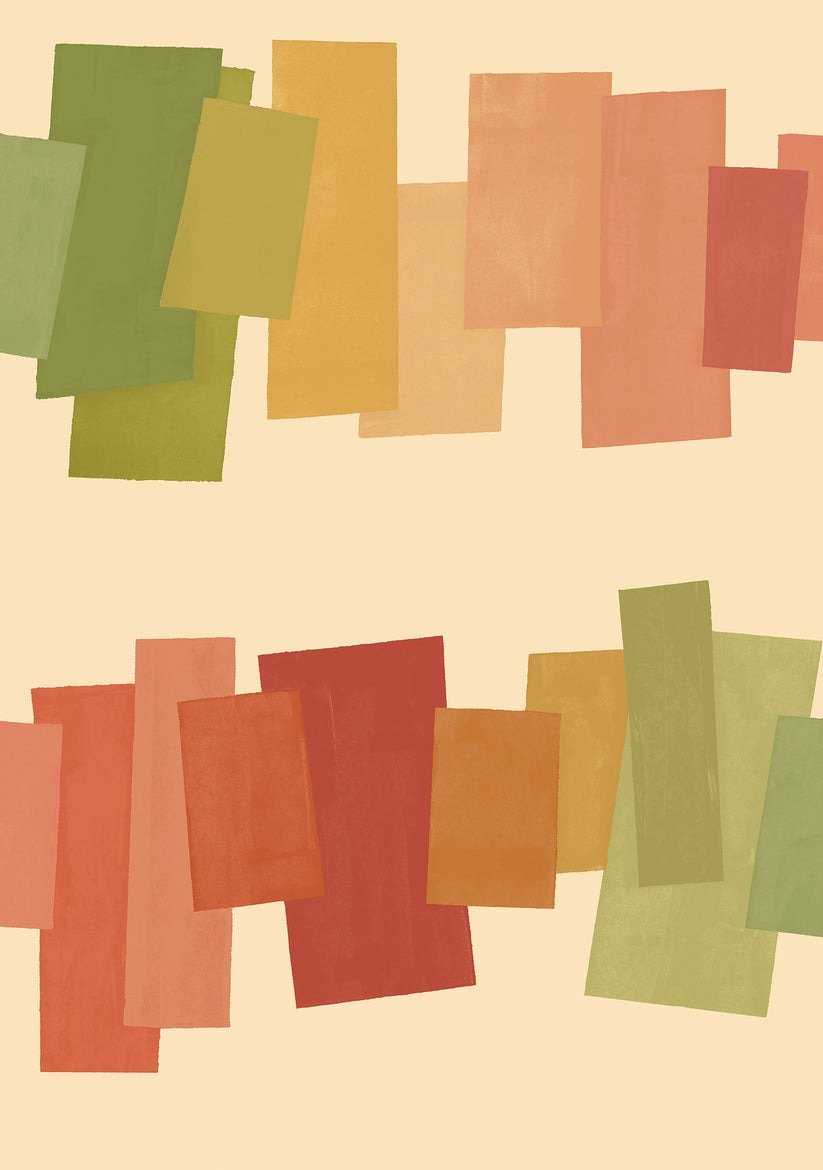 Sample - Offset Blocks Wallpaper - Heatwave