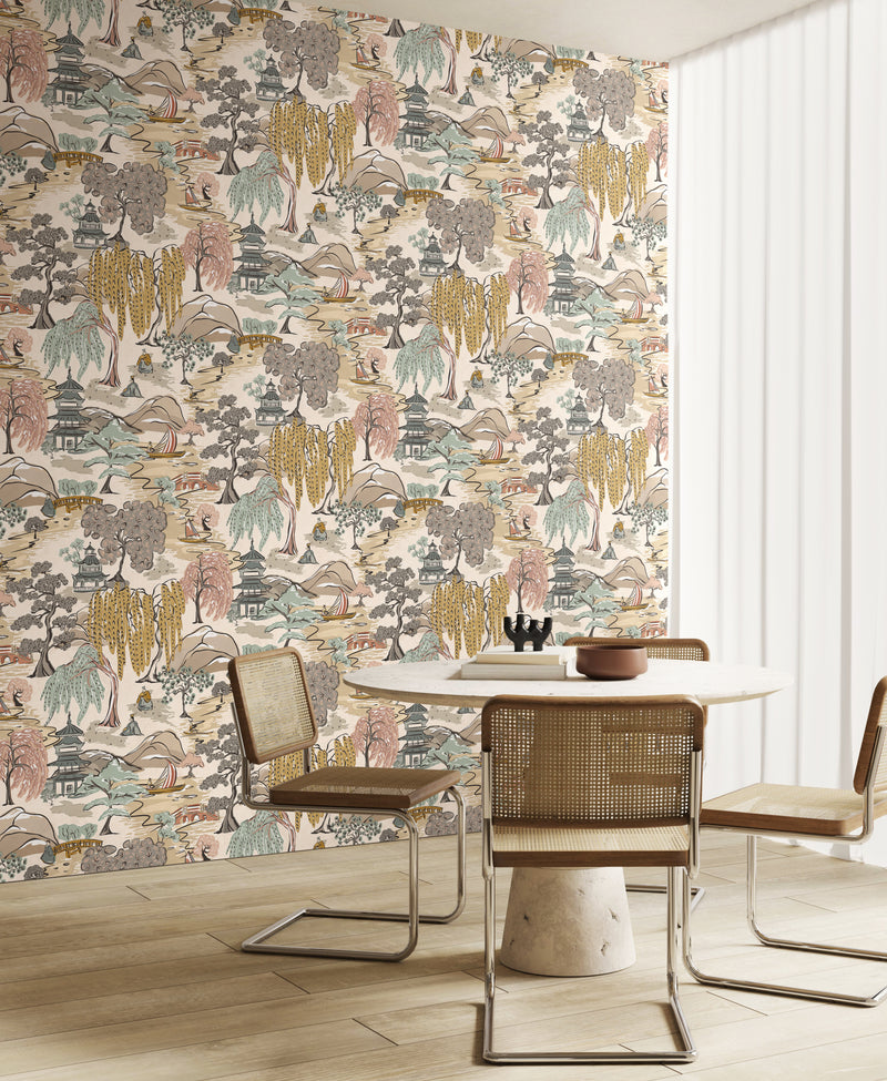 Sample - Oka Wallpaper - Perfect Almond