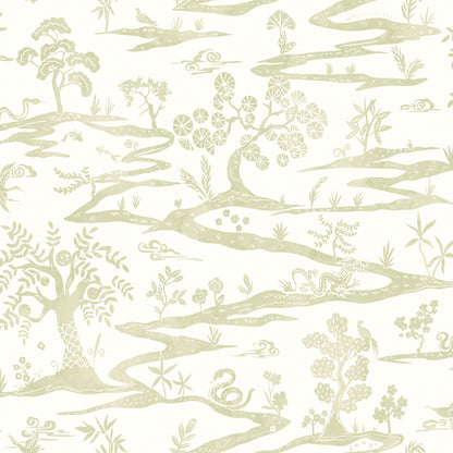 Kaiwa Wallpaper - Green Tea