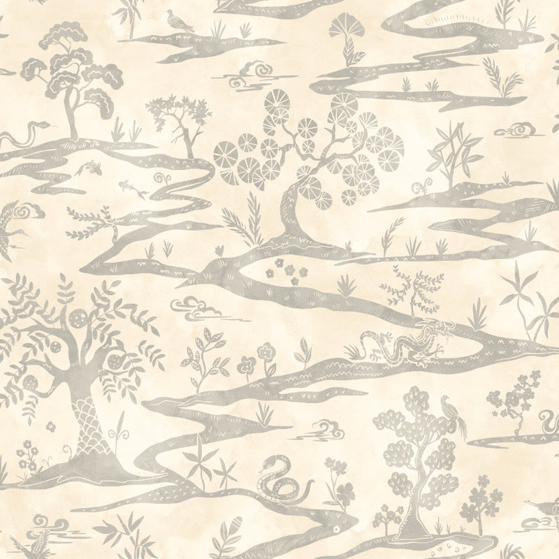 Sample - Kaiwa Wallpaper - Wolf Mist