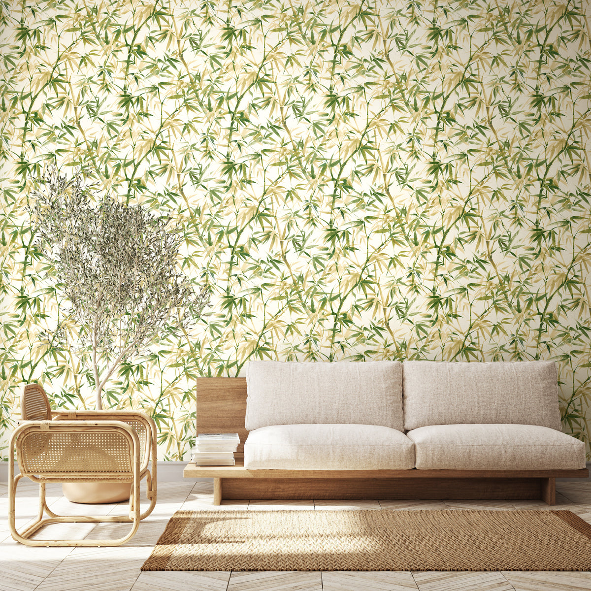 Shadow Bamboo Wallpaper - Willow