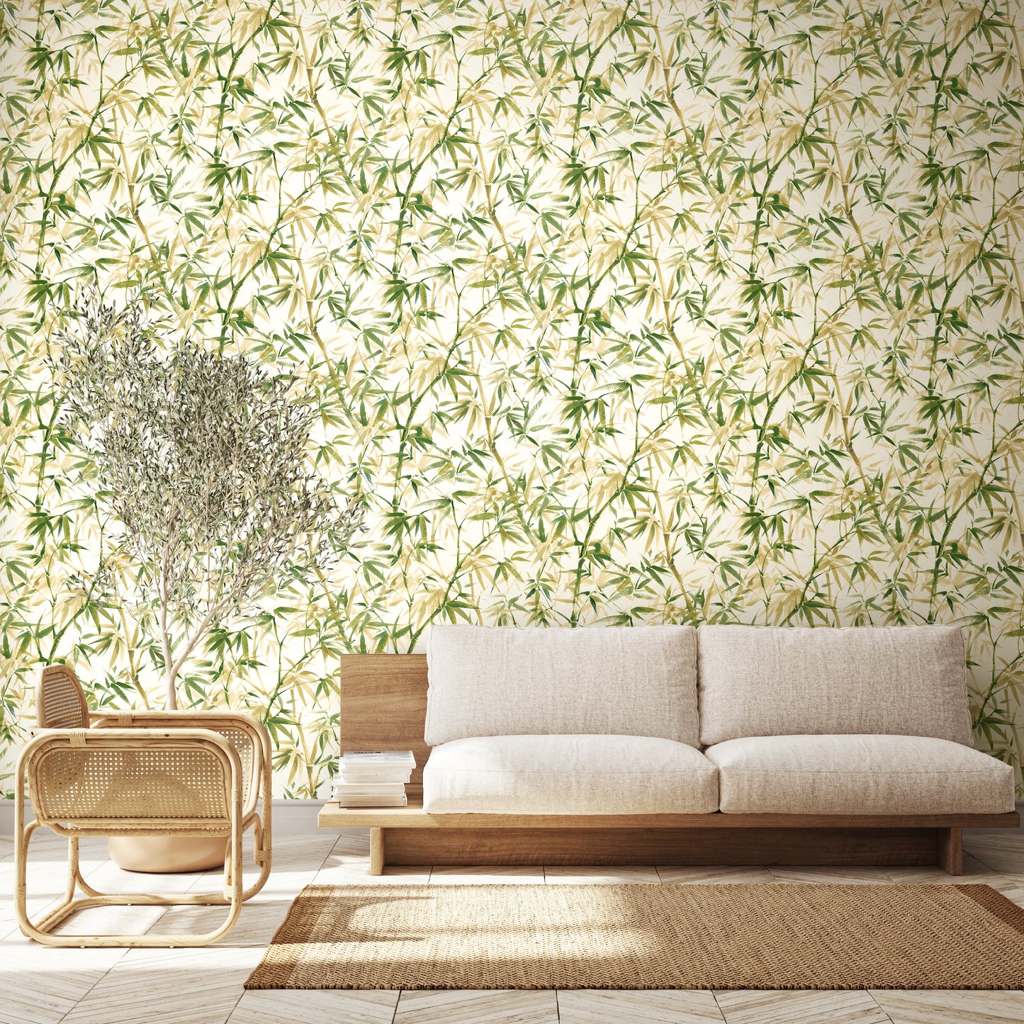 Shadow Bamboo Wallpaper - Willow