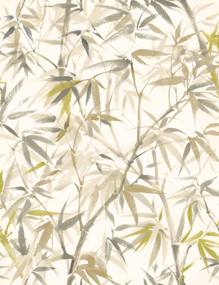 Sample - Shadow Bamboo Wallpaper - Oyster Mix