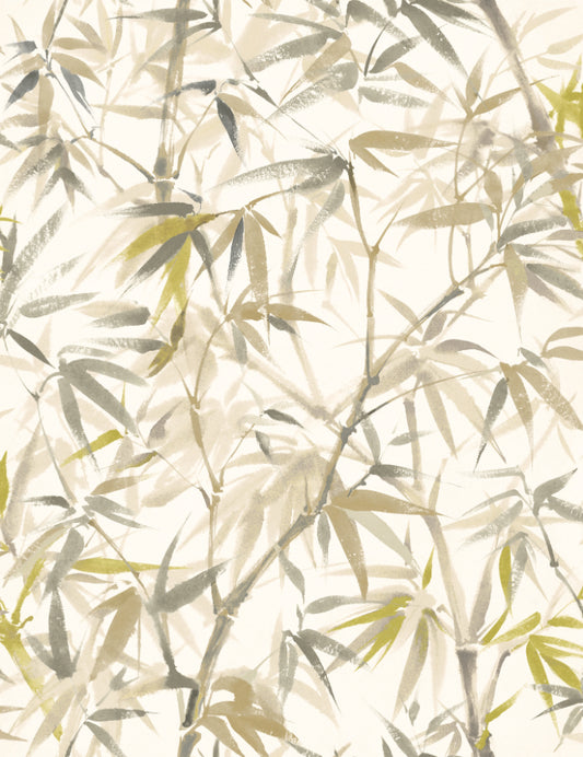 Shadow Bamboo Wallpaper - Oyster Mix