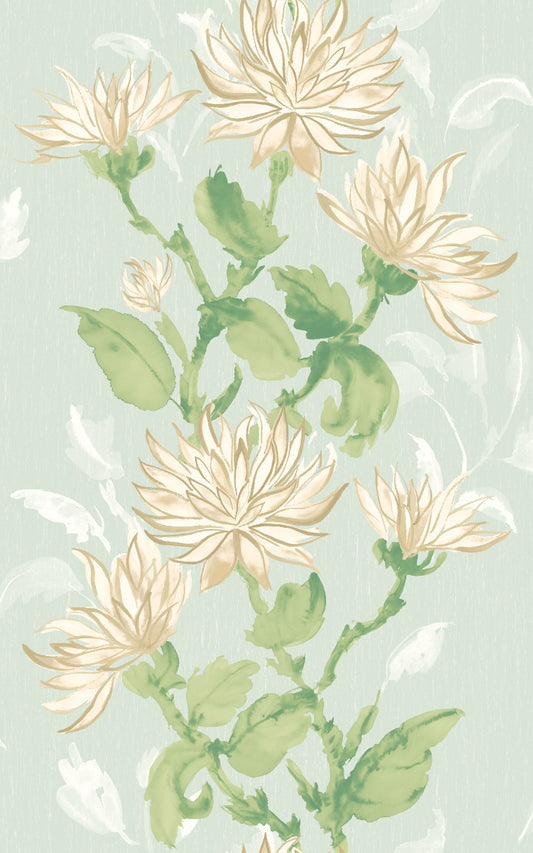 Kiku Wallpaper - Ohpopsi - Seafoam