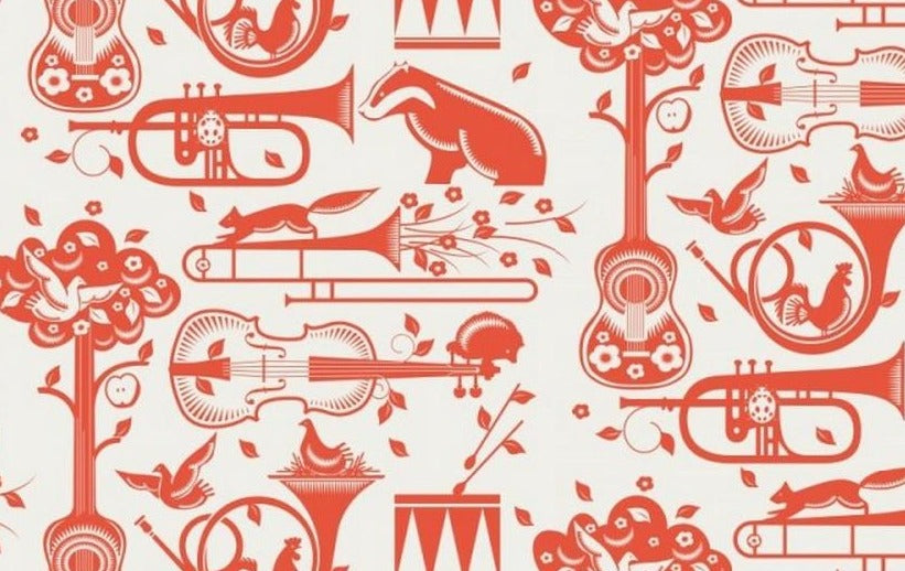 Sample - Pet Sounds Wallpaper - Orange